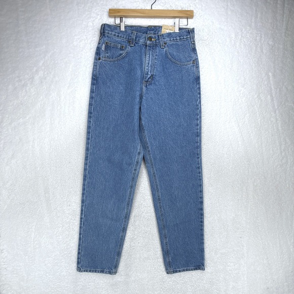 Carhartt B17 STW Relaxed Fit Tapered Leg Jeans Mens 31x32 Stonewash Blue NWT - Picture 2 of 9